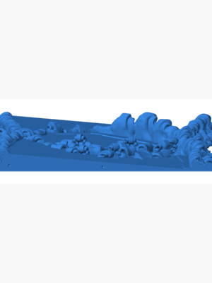 Kara Gemi Su İzi Tabanı - Fantezi Gemi Minyatürü 3D Baskı STL