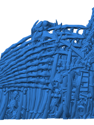 Ölümsüz Fluyt Yelkenli Gemi 3D Baskı STL – 7 Parça