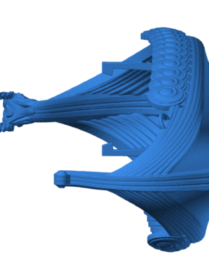 Viking Uzun Teknesi (Longship) Minyatür 3D Baskı STL