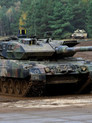 Leopard 2 / 2A5 / 2A6 Ana Muharebe Tankı 1:100 Ölçek 3D Baskı STL