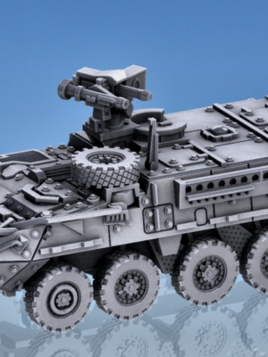 M1126 Stryker ICV ve M1296 Dragoon 1:100 Ölçek Zırhlı Araç Seti 3D Baskı STL