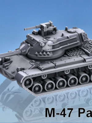 M46 & M47 Patton Tankı 1:100 Ölçek 3D Baskı STL Seti