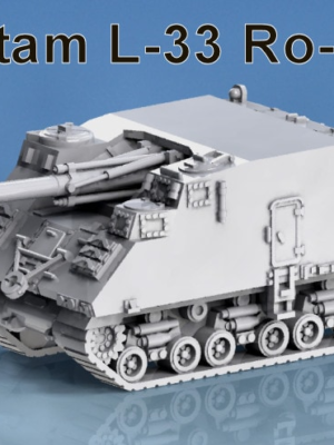 Soltam L-33 Ro'em Öz-Yürürlü Obüs 1:100 Ölçek 3D Baskı STL