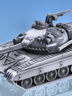 T-72 Ana Muharebe Tankı Çoklu Varyant 1/100 Ölçek 3D Baskı STL