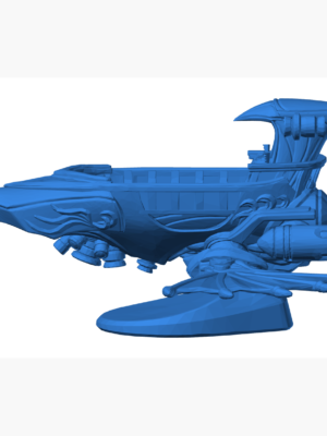 Feros Sınıfı Skiff Mini Gemi Minyatürü 3D Baskı STL