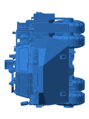 Pegaso 3550 VAP Amfibi Zırhlı Araç 3D Baskı STL