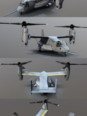 Bell Boeing V-22 Osprey Tilt Rotor Uçağı 3D Baskı STL