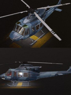 Bell 412 Helikopter 3D Baskı STL