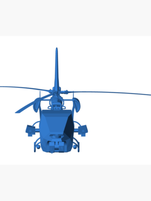 Blue Thunder Helikopter 3D Baskı STL