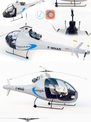 Helineo HAD1-T Helikopter 3D Baskı Modeli STL