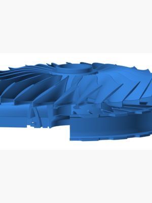 Turbofan Jet Motoru Çalışma Modeli 3D Baskı STL