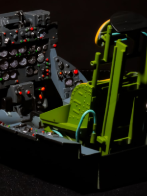 Republic F-84F Thunderstreak Kokpit ve Fırlatma Koltuğu 3D Baskı STL