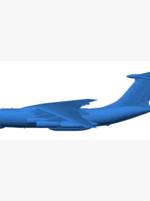 İlyuşin IL-76M Askeri Nakliye Uçağı 3D Baskı Modeli