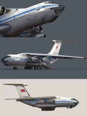 Ilyushin IL-76TD Kargo Uçağı 3D Baskı STL
