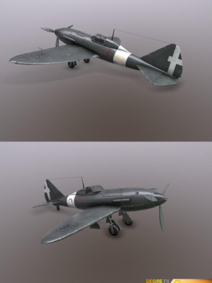 Reggiane Re 2005 Sagittario İtalyan Savaş Uçağı 3D Baskı Modeli