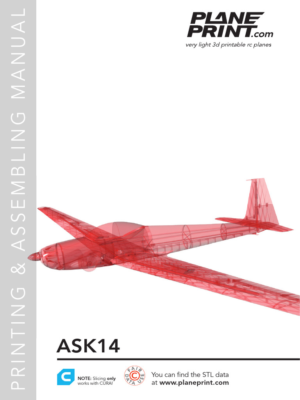 Schleicher ASK-14 Motorlu Planör 3D Baskı STL Modeli