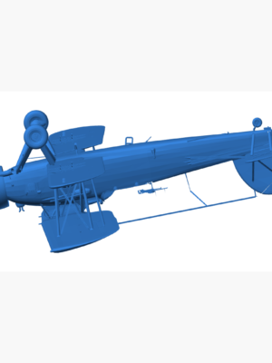 Fairey Swordfish Mk I İkinci Dünya Savaşı Torpidobomba Uçağı 3D Baskı Modeli STL