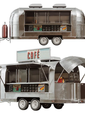 Food Truck Miniature 3D Baskı STL – 4 Parça (Boyut 3)