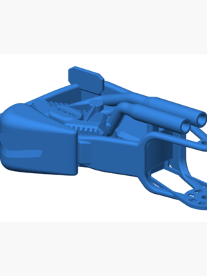 Harley-Davidson Custom Motosiklet 3D Baskı STL Modeli