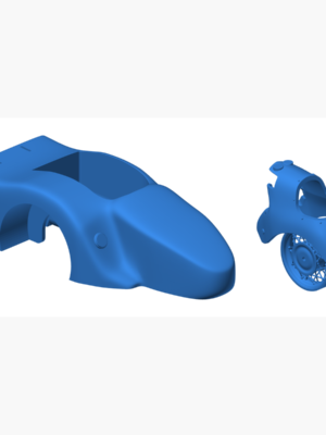 Kawasaki Mach III 500 Yan Arabalı Motosiklet 3D Baskı Modeli STL