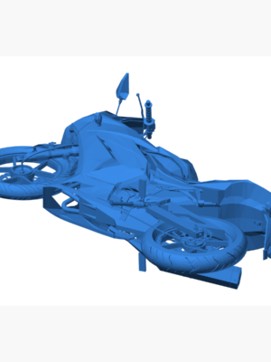 Kawasaki Ninja Motosiklet 3D Baskı Modeli STL