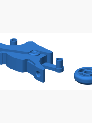 Dönen Tekerlekli Motorsiklet Anahtarlık 3D Baskı STL