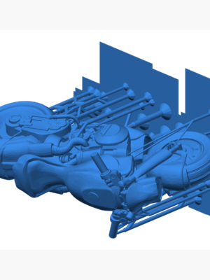 Motosiklet Minyatürü 3D Baskı STL — ZAY Bike