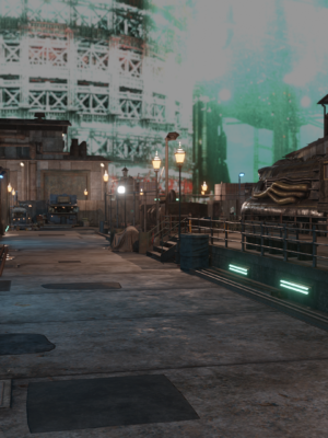 FF7 Tren İstasyonu ve Vagonlar 3D Baskı STL
