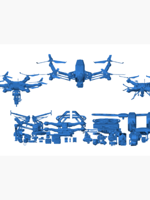 Native Fütüristik Drone 3D Baskı STL Modeli