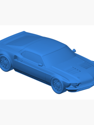 Ford Mustang Mach 40 3D Baskı Araba Modeli STL