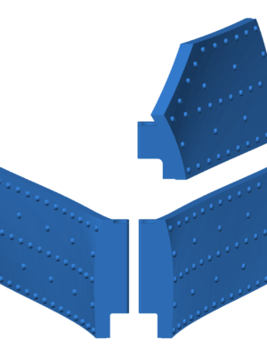 U-Boot Denizaltı Torpido Tüpü Ağız Kapağı (Perçinli) 3D Baskı STL