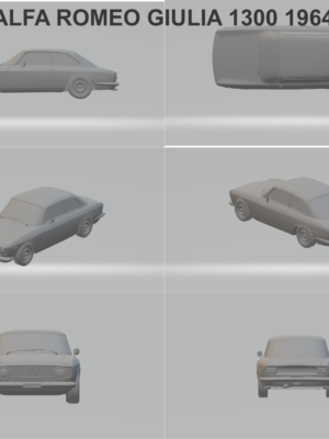 Alfa Romeo Giulia 1300 1964 3D Baskı STL Modeli