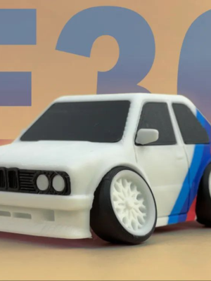 BMW E30 Stilize Minyatür 3D Baskı STL