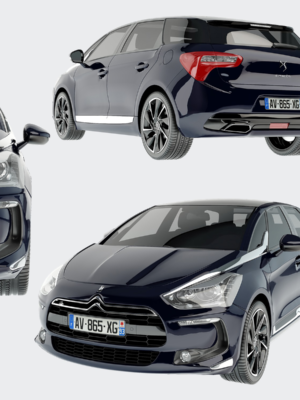 Citroën DS5 3D Baskı STL Araba Modeli