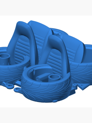 Datsun Klasik Araba 3D Baskı STL Seti – 441 Parça Komple Kit