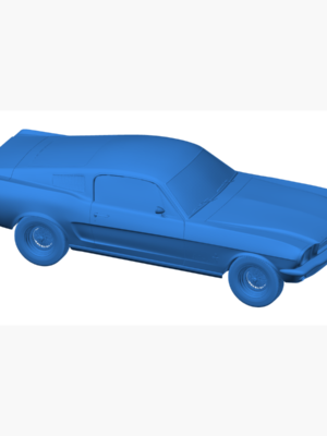 Ford Mustang 1965 3D Baskı STL Araba Modeli