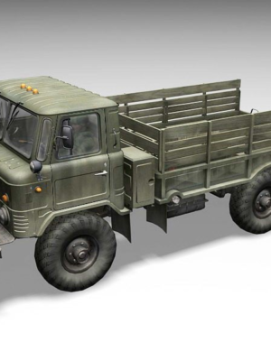 GAZ-66 4x4 Askeri Kamyon 3D Baskı STL
