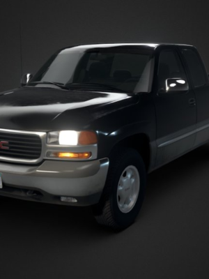 GMC Sierra 1500 Extended Cab (1999-2003) 3D Baskı STL Modeli