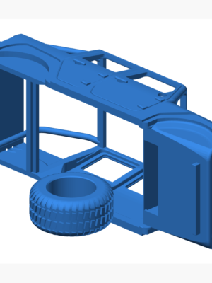 Jeep Wrangler 1:12 Ölçekli 3D Baskı STL Modeli
