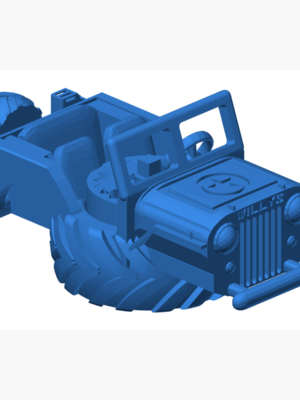 Willys Jeep Mini Monster Truck 3D Baskı STL