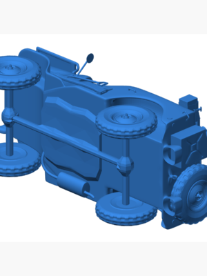 Willys Jeep US Army WWII 3D Baskı STL