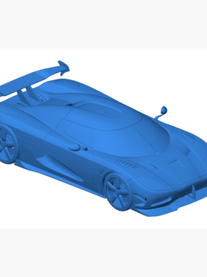 Koenigsegg Agera RS 2015 3D Baskı STL Araba Modeli