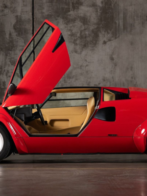Lamborghini Countach 5000 QV 1985 3D Baskı Araba Modeli STL