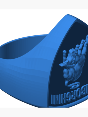 Lamborghini Logo Yüzük Dekor 3D Baskı STL