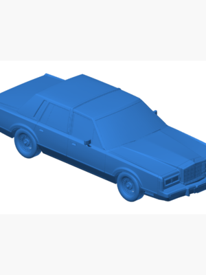Lincoln Town Car 1989 (Mk1) 3D Baskı Modeli STL