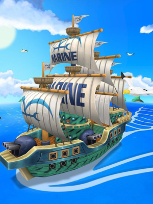 One Piece Marine Savaş Gemisi 3D Baskı STL