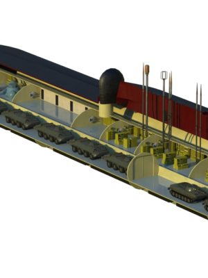 Proje 717 Amfibi Nakliye Denizaltısı 3D Baskı STL