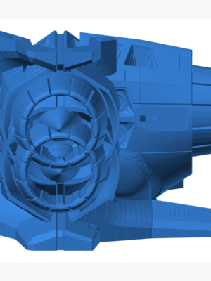 Sci-Fi Keşif Gemisi (Scout Ship) 3D Baskı STL — 23 Parça