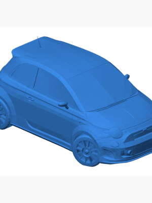 Fiat 500 Abarth 3D Baskı STL Modeli