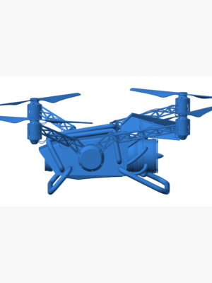 Keşif Dronu Minyatür 3D Baskı Modeli STL